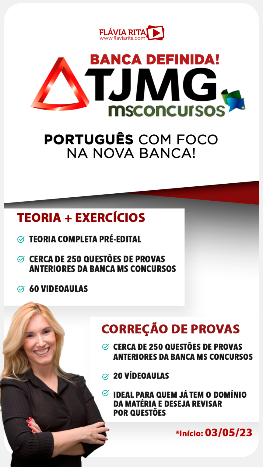 TJMG 2023 MS CONCURSOS Perfil da banca Blog Flávia Rita