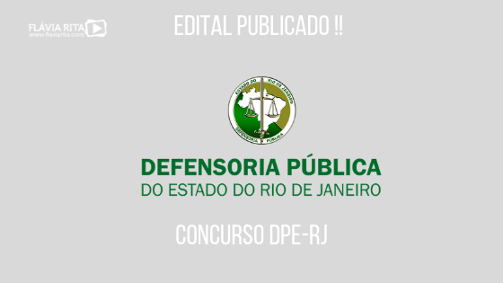 Concurso DPE-RJ: inscrições abertas! Mais de 20 vagas e remuneração quase R$ 4 mil.