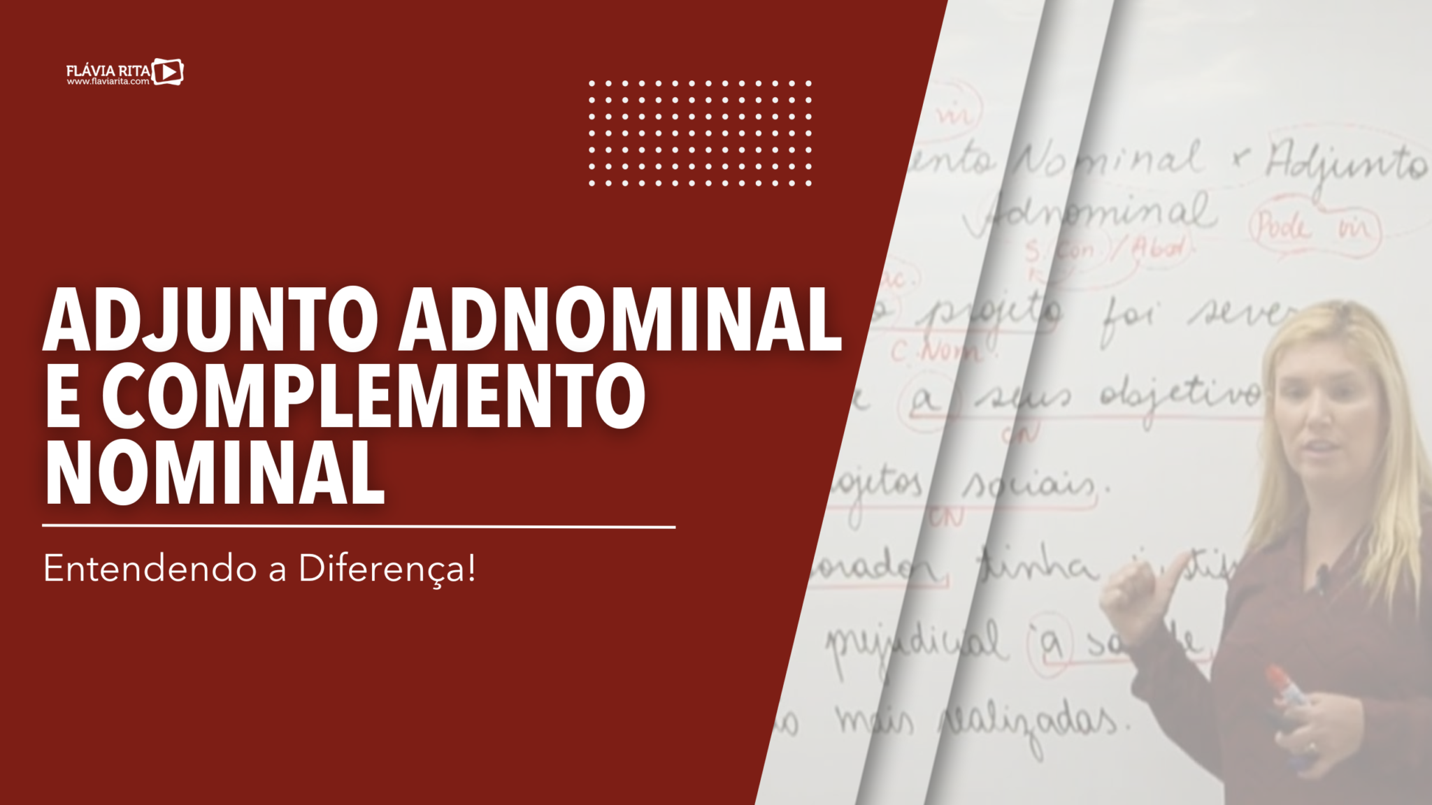 Diferença entre Adjunto adnominal e Complemento nominal!