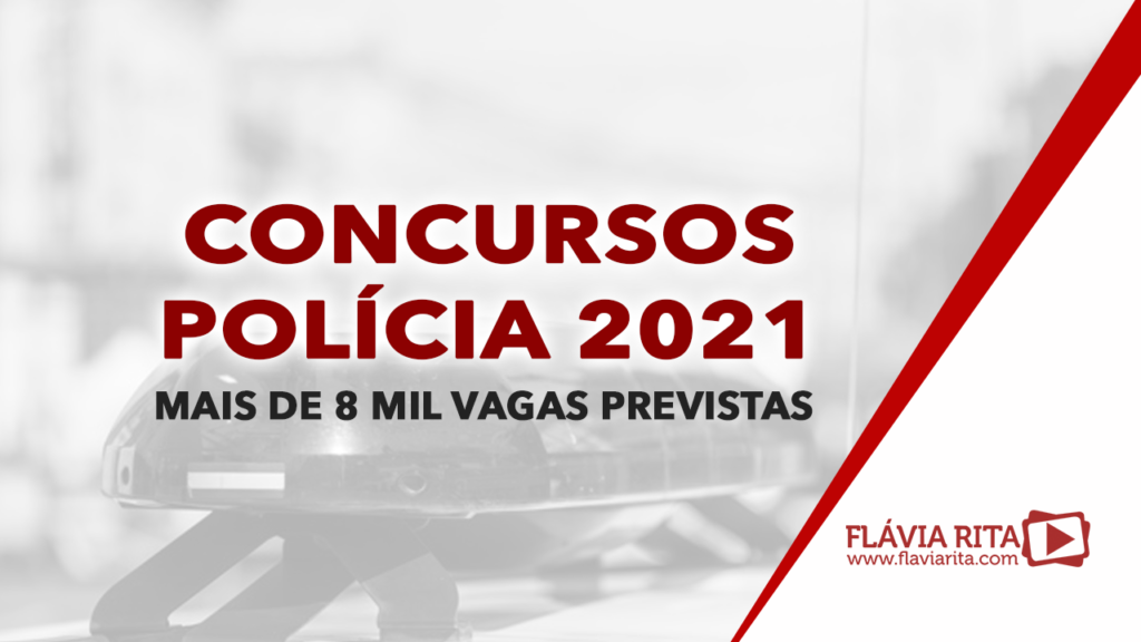 Mais de 8 mil vagas previstas, para 2021, na carreira policial. Por isso, que tal manter o foco e a firmeza nos estudos? Nas próximas linhas, você confere todas as novidades :) !
