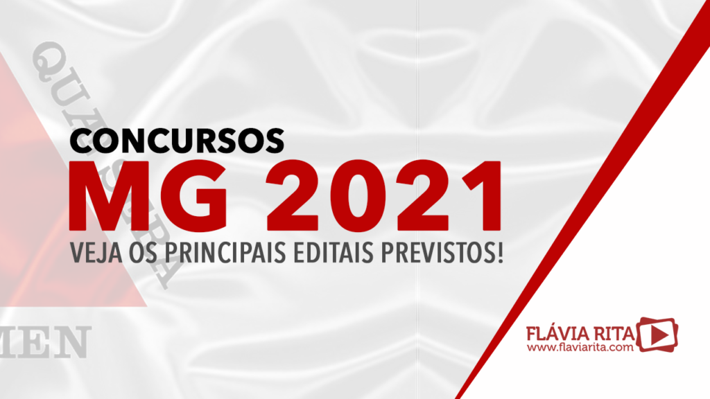 Concursos MG 2021: veja os principais editais previstos!