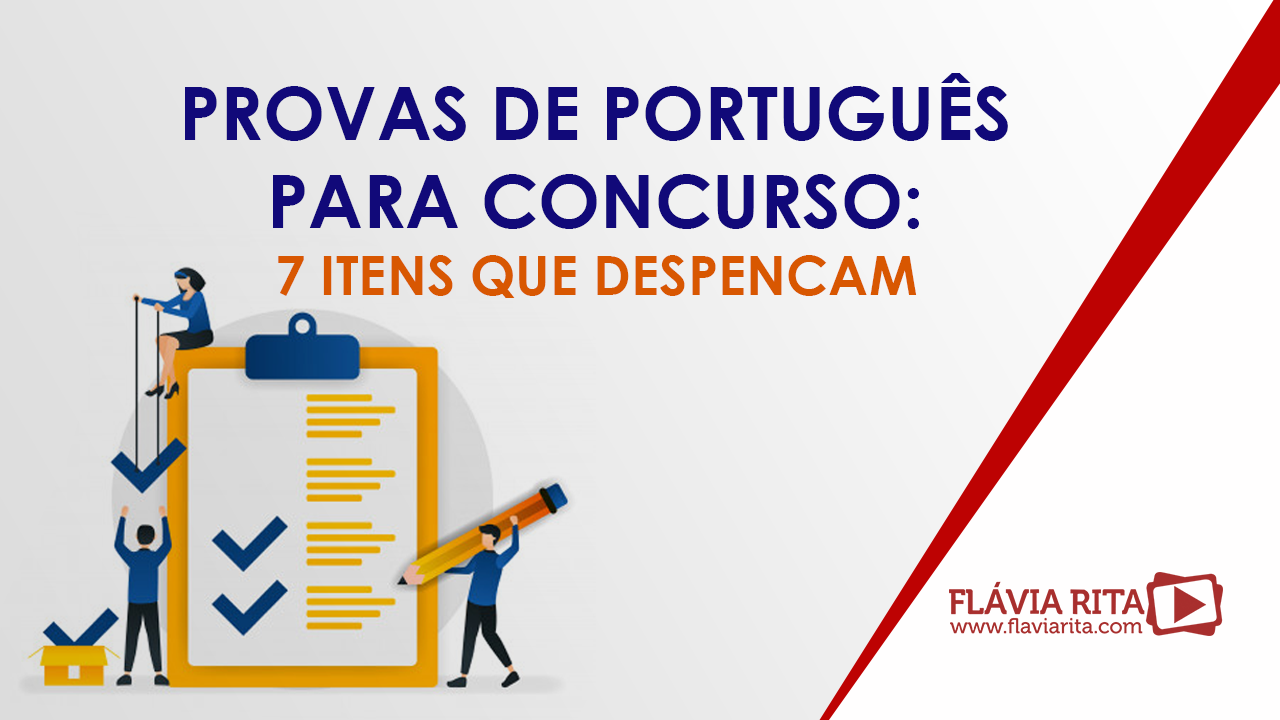 Provas de português para concurso: 7 itens que despencam