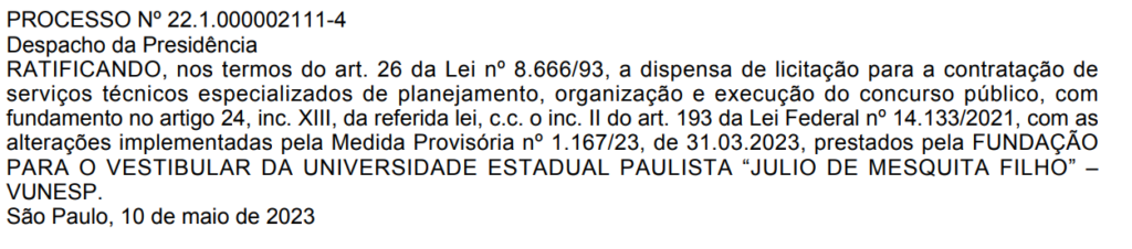 TJM-SP: Vunesp será a banca! TJM-SP: Vunesp será a banca!