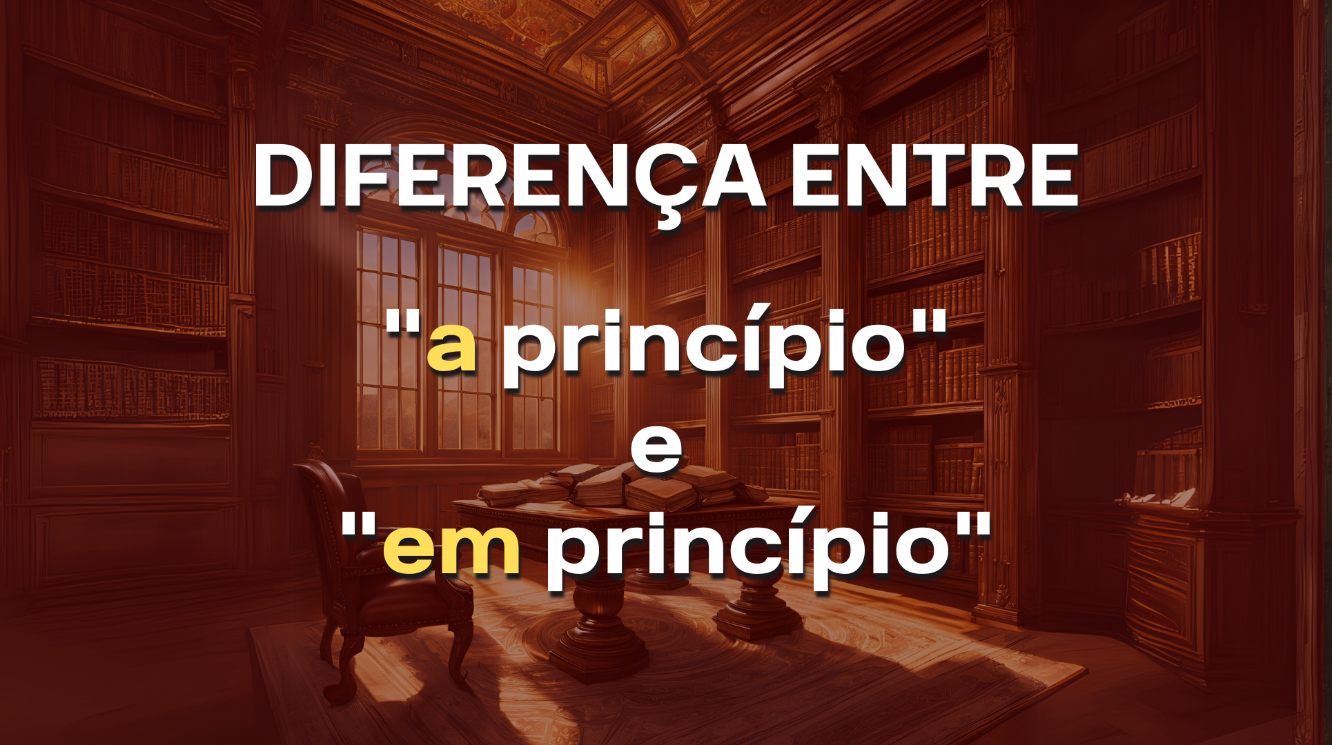 Diferença entre "a princípio" e "em princípio"