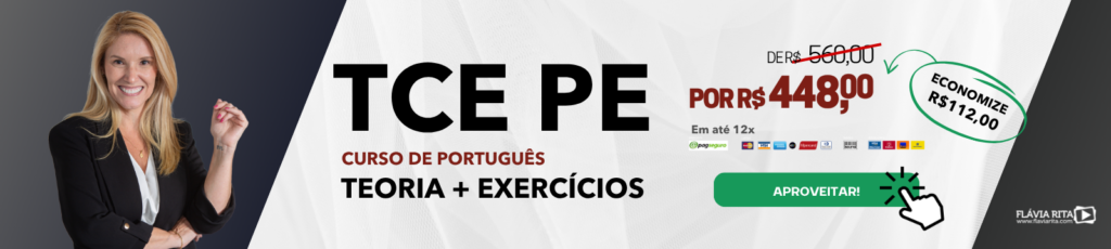 TCE PE - CURSO DE PORTUGUÊS