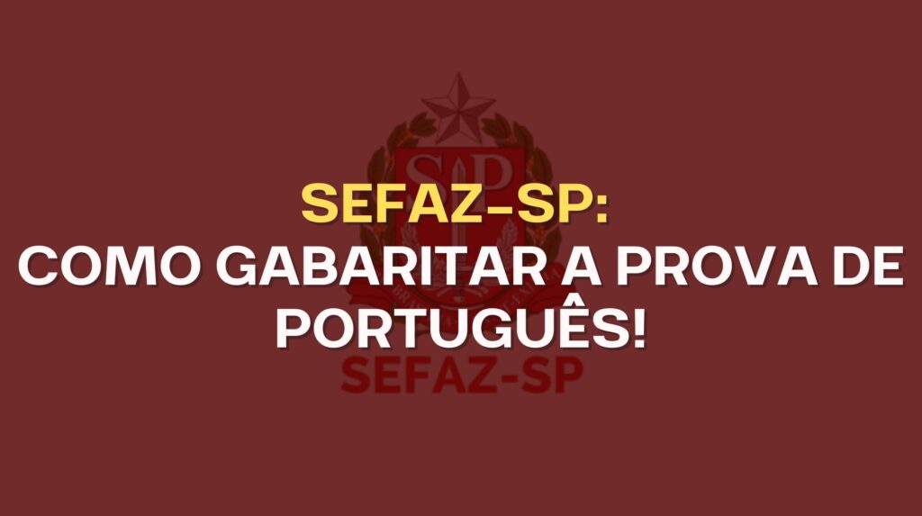 prova de português da sefaz-sp