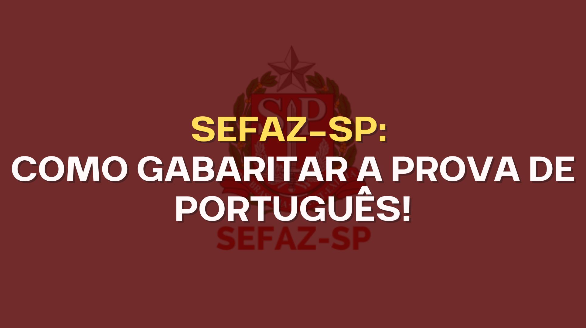 prova de português da sefaz-sp